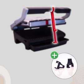 Optigrill Contact Grill Spacer Accessory for All Models + Feet (Red Elite/Elite XL + Feet)