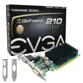 EVGA2 GeForce 210 Passive 1024 MB DDR3 PCI Express 2.0 DVI/HDMI/VGA Graphics Card 01G-P3-1313-KR