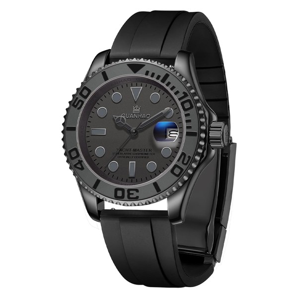 GUANHAO Automatic Mechanical Diving Watch Men 40mm Luminous Dial 100M