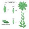 Youway Style Green Leaf Mosaic Tiles for Crafts Bulk,200g Petal
