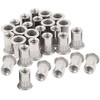 40pcs M6 Rivet Nuts Stainless Steel Threaded Rivet Insert Nuts