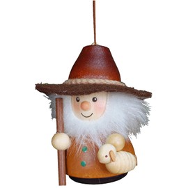 Alexander Taron 15-0204 Christian Ulbricht Ornament-Shepherd-3" H W x 2.5" D, Brown