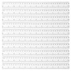 sourcing map 30pcs Clear Plastic Ruler 30cm (12 Inch) Metric