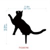 Metal Cat Garden Stakes for Outdoor Decor – Cute Cat