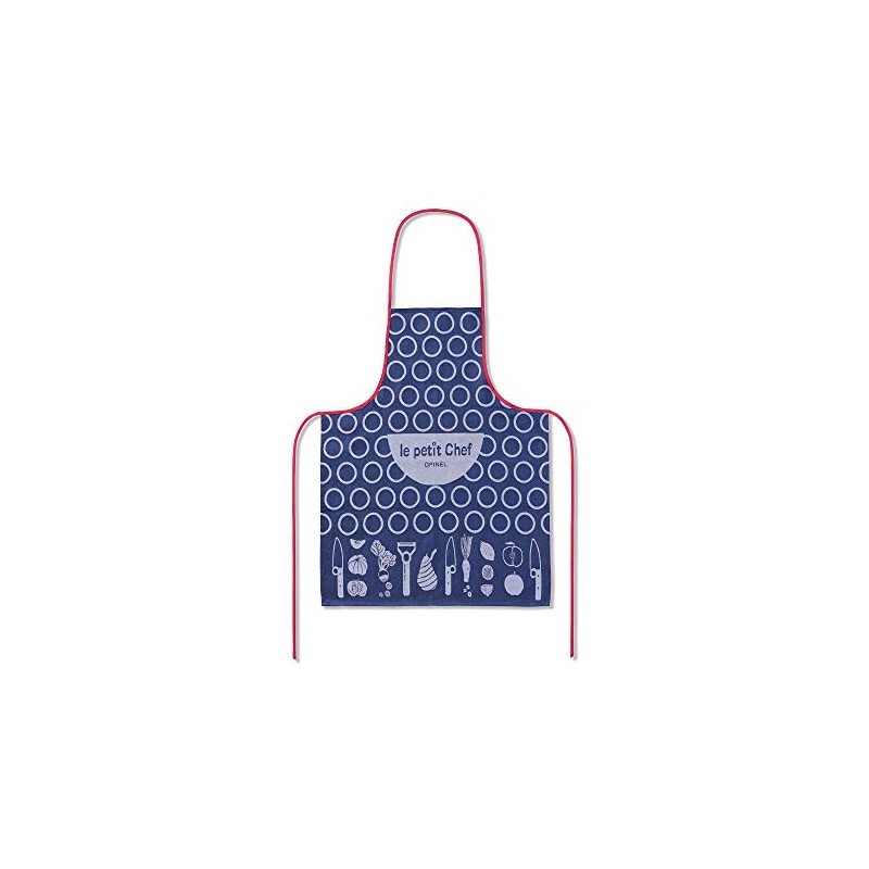 Opinel Le Petit Chef Childrens Blue and Red Apron -