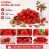 BlackQuill 40Pcs Plastic Strawberry Fake Fruit Set Artificial strawberries