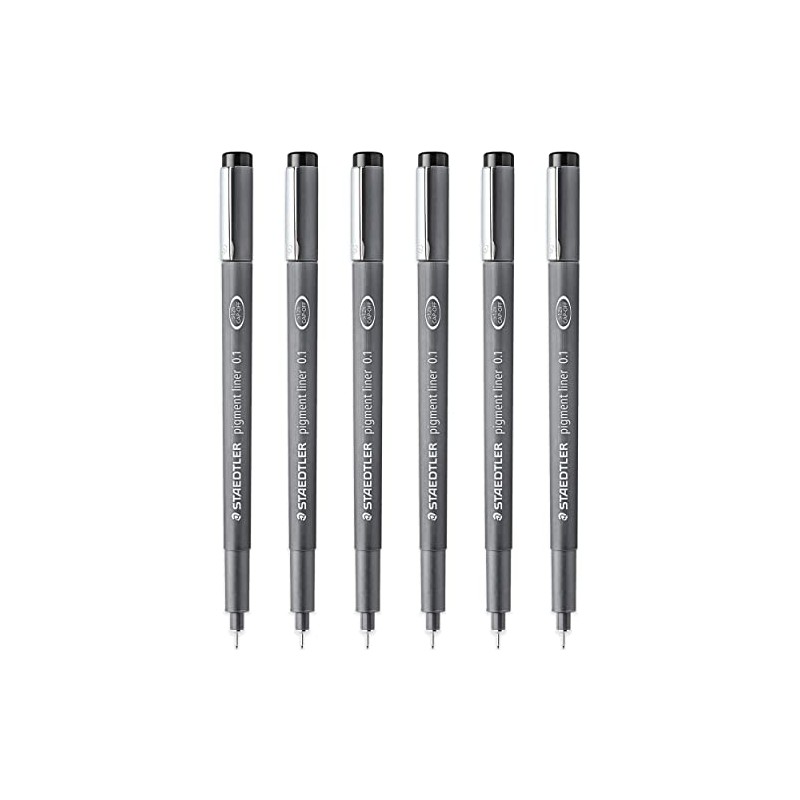 STAEDTLER 308 01-9 Pigment Liner Fineliner Pen - 0.1mm Nib