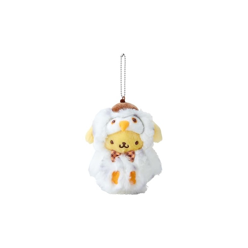 Sanrio Mascot Holder (Forest Critters) Pompompurin Plush Keychain 010154