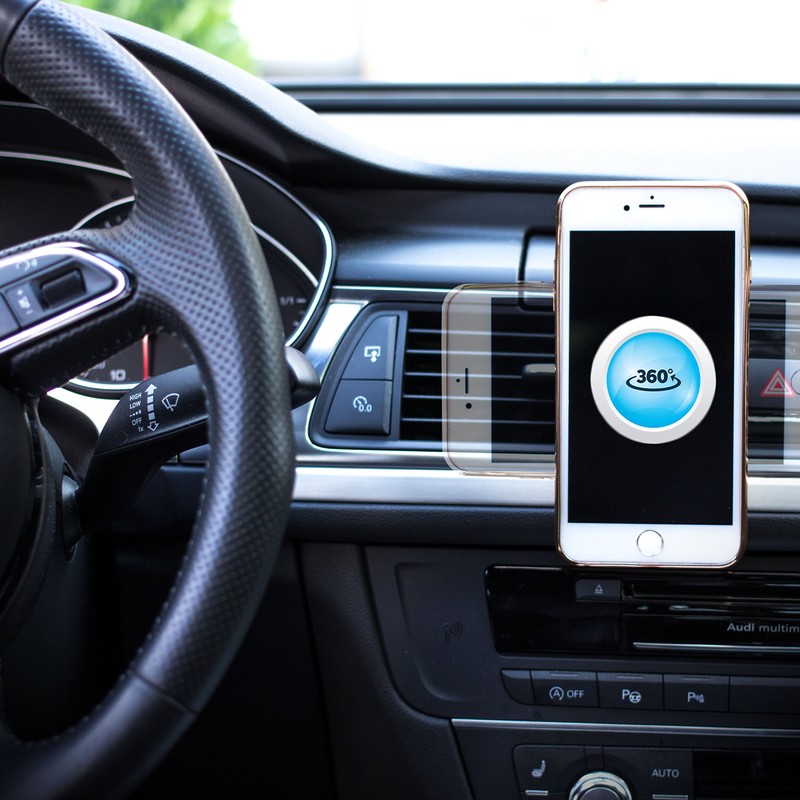 Mobilefox 360° Universal KFZ Magnet Handy Halterung verstellbar Auto Lüftungs