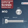 Kozelo 8pcs Socket Head Cap Screws - [M10-1.5 x 55mm]