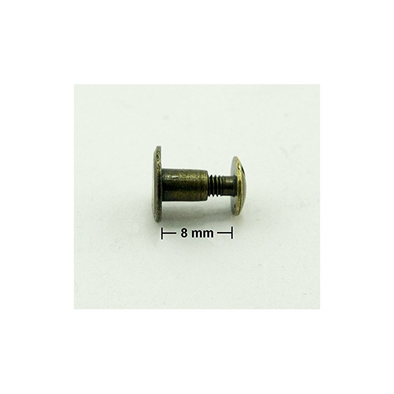 HAND® 20 Sets of Antique Brass Tone Metal Binding Screws