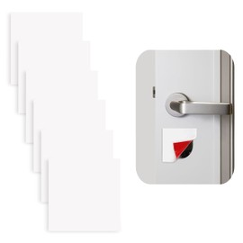 Rubber Bond Door Hole Cover Plate 6 Pack - 3"x3" Self-Adhesive Rubber Deadbolt Cover Plate - Easy to Apply Peel & Stick Rubber Hole Cover for Deadbolts, Furniture Holes - White Door Hole Filler Plate