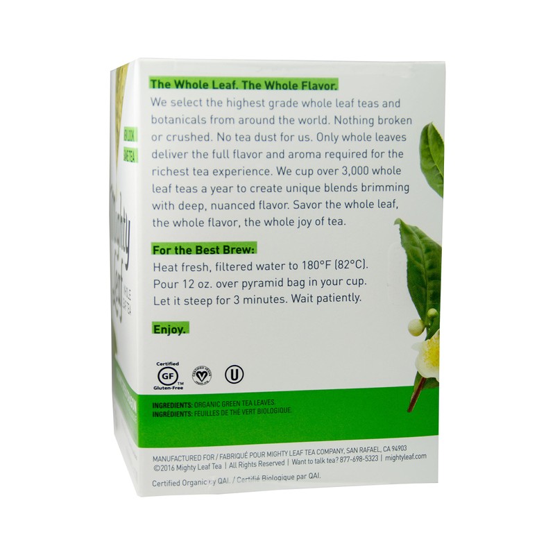 Mighty leaf Whole Leaf Tea, Organic Green Dragon, 15 Tea
