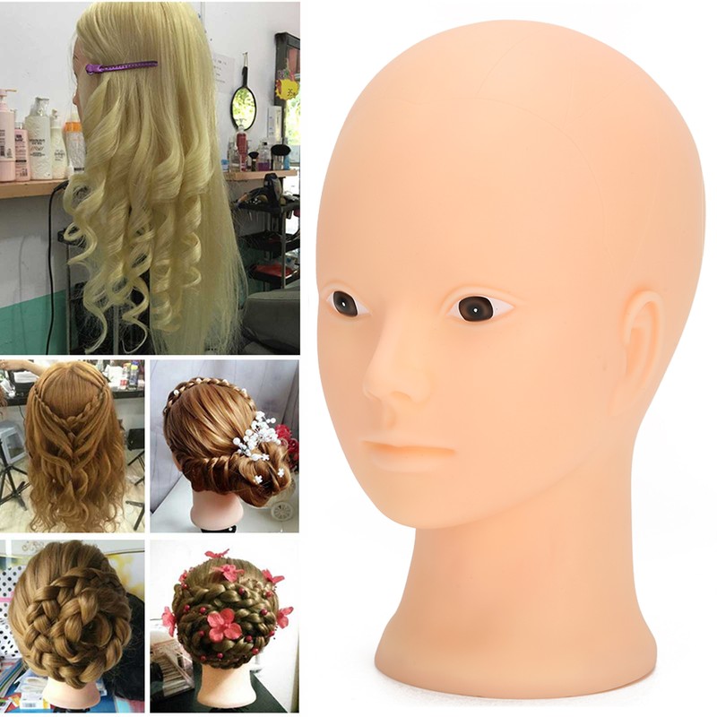 Mannequin Head Makeup Training Practice Wig Hat Display Bald Mannequin
