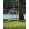 POLYWOOD SBT18GR South Beach 18" Outdoor Side Table, Green