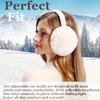 FSMILING Adjustable Winter Earmuffs Plush Ear Warmers Winter Earmuffs Ear