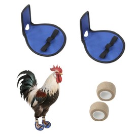GZCNYLYS 2 Pack Chicken Leg Splint with Toe Separator, Chicken Shoes for Injured Feet, Curled Toes Duck Chicken Leg Splint Poultry Leg Brace, for Chickens and Ducks and Other Poultry
