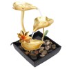 Tabletop Waterfall Fountain 3 Tier Lotus Leaf LED Light Circulating