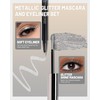 Glitter Metallic Sliver Mascara and Liquid Eyeliner Pen Set Volume
