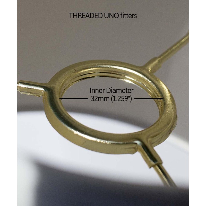 6x12x8 Threaded UNO Downbridge Lampshade White - Perfect for DownBridge