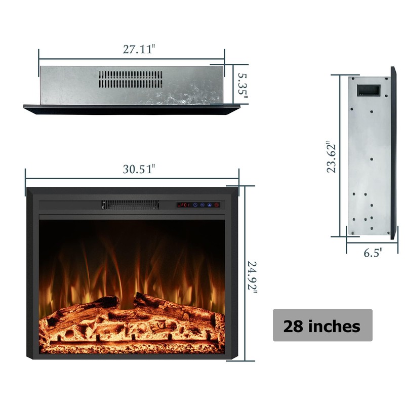 Rodalflame Fireplace Insert Trim Kit for 30.51" W x 24.92"