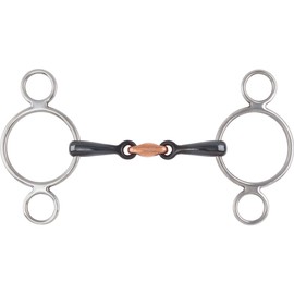 Shires Equestrian - Two Ring Sweet Iron Gag - S/steel - Size: 51/2
