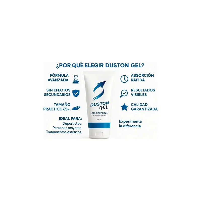 Duston Gel Corporal Tubo Sensación Caliente Efectivo 3 Pack