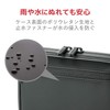 ELECOM HDDケース 衝撃吸収 Sサイズ(内寸:W82・H122・D16.5) ブラック ZSB-HD004BK
