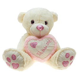 PhiLuMo Plush Teddy Bear - with I Love You Heart - Sitting 30 cm - Made of Cuddly Soft Plush