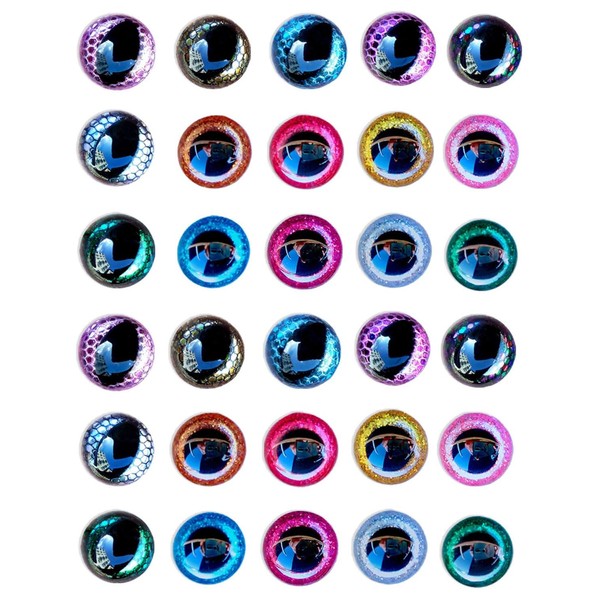 TPZORJX Pack of 30 safety eyes for crochet animals, doll