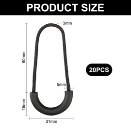 YSDYY 20 Pieces Of Black Drawstring, Nylon Drawstring, Clothes Parts Replacement, Suitable For Clothing, Backpacks, Suitcases