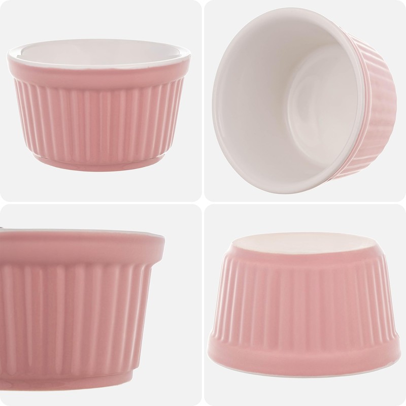 KADAX Soufflé Moulds, 1 Piece, Diameter 9 cm, Crème Brûlée