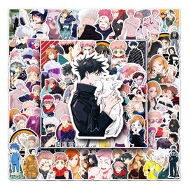 Jujutsu Kaisen Stickers 100 Pieces for Suitcase, Skateboard, Laptop, Computer, Water Bottles, Car, Teenager, Boys and Girls, Waterproof Sticker