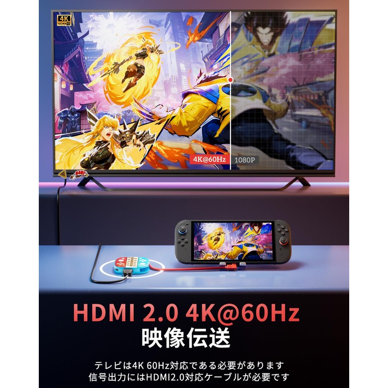 Dedicated Dock for Switch 2, TV Output Dock with Switch