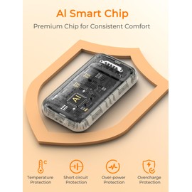 Jerritte Electric Hand Warmers Rechargeable 2 Pack, Rechargeable Hand Warmer, 16 Hrs Portable Hand Warmer for Outdoor Camping Hunting Golf Accessories, Gifts for Women Men Ivory