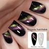 MEET ACROSS Cat Eye Nail Polish with 1 Magnet, Chameleon