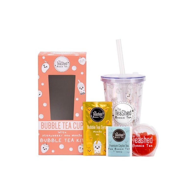 Bubble Tea Cup & Straw with Bubble Tea Kit Gift