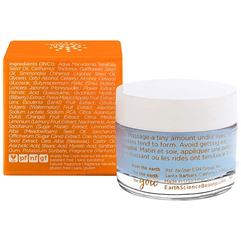 EARTH SCIENCE - Azulene Eye Cream For Puffiness, Dark Circles,