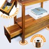 ENKEZI Narrow End Table with Drawer and Shelf – Slim