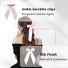 LuSeren 2 PCS Double Layer Hair Bows Pink Hair Ribbon
