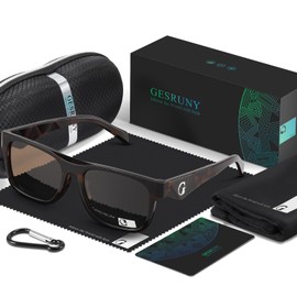 gesruny Polarized Sunglasses for Men Women - Trendy Sun Glasses Driving Fishing Hiking Golf Outdoor UV400 Protection