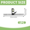 Premium 12.02"/305mm Stainless Steel Combination Square Tool with Built-In Bubble