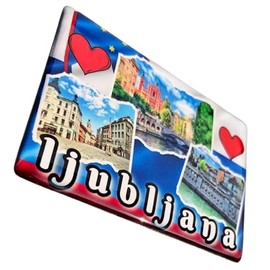 Ljubljana Slovenia, Ljubljana Souvenir, Ljubljana Fridge Magnet, Ljubljana Fridge Magnet, Gift from Slovenia