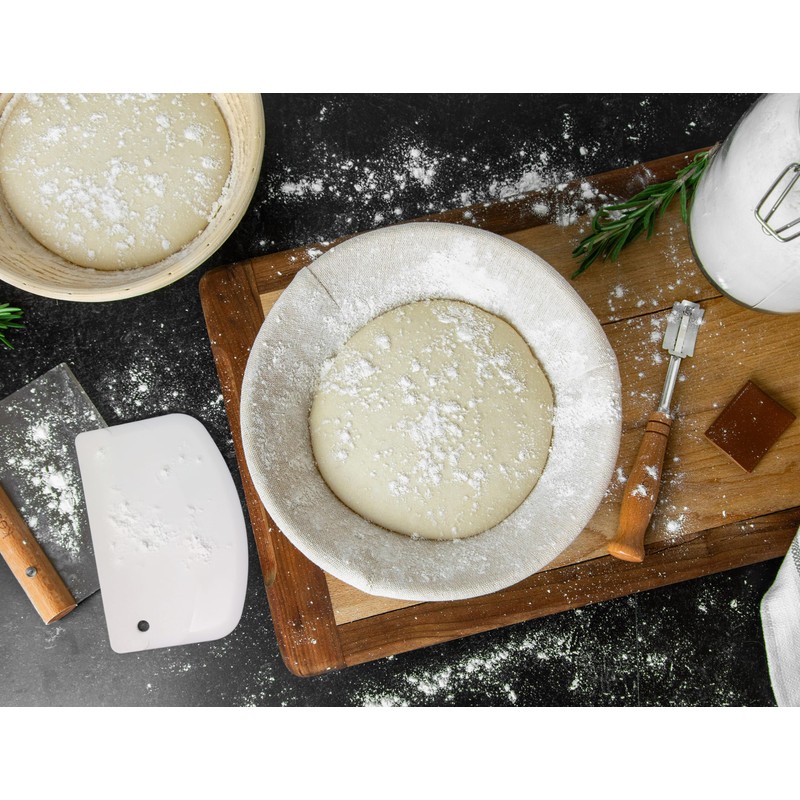 Kook Proofing Set, Sourdough Bread, 2 Rattan 9 Inch Banneton
