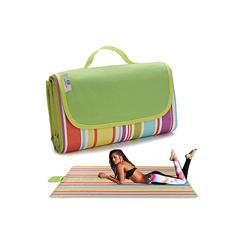 PUBAMALL Manta Impermeable para Picnic, Manta de Playa Extra Grande