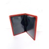 Unbranded Travel Faux Deep Red Passport Booklet Organizer Holder