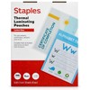 Staples Thermal Laminating Pouches - Clear, Letter Size, 5 Mil