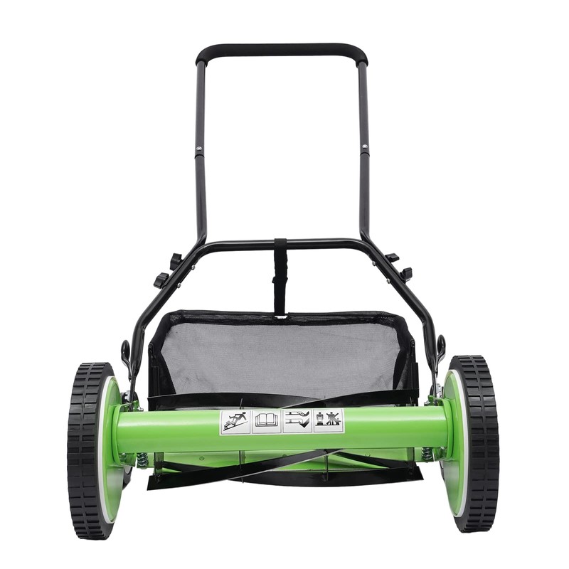 16” Manual Push Reel Lawn Mower Push Lawn Sweeper with