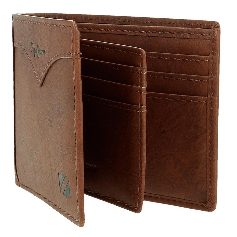 Pepe Jeans Jacket Wallet with Card Holder, One Size, brown,
