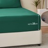RUIKASI Fitted Sheet 180 x 200 cm Green Bed Sheet